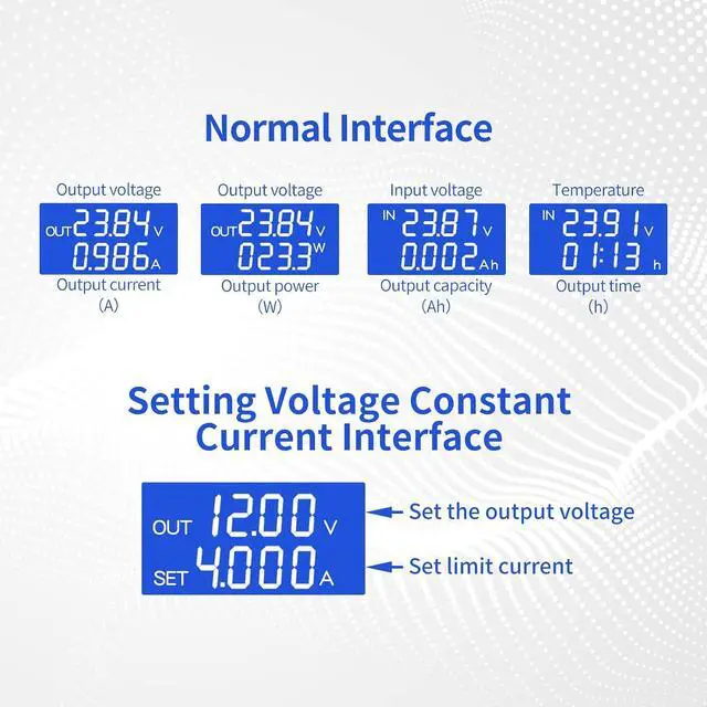 Alt view image 7 of 7 - ZK-4KX Auto Buck-Boost Adjustable Power Supply Module 4A / 50W with Digital Display, Constant Voltage / Constant Current, Programmable Voltage Regulator Module Board