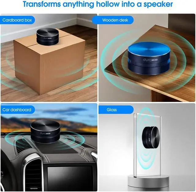 Alt view image 4 of 7 - Wirelessly BT Mini Speaker Bone Conduction Portable Wireless Speaker Stereo Bass Sound Creative Portable Speaker Mini Size Music Player Built-in Mic Sound Box