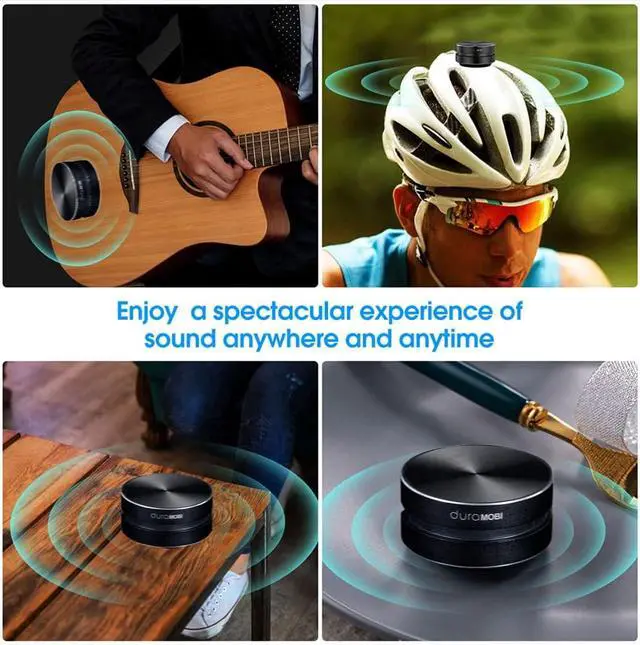 Alt view image 7 of 7 - Wirelessly BT Mini Speaker Bone Conduction Portable Wireless Speaker Stereo Bass Sound Creative Portable Speaker Mini Size Music Player Built-in Mic Sound Box