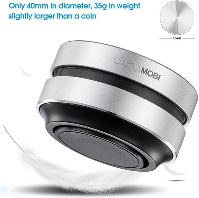 Alt view image 2 of 7 - Wirelessly BT Mini Speaker Bone Conduction Portable Wireless Speaker Stereo Bass Sound Creative Portable Speaker Mini Size Music Player Built-in Mic Sound Box (Silver)