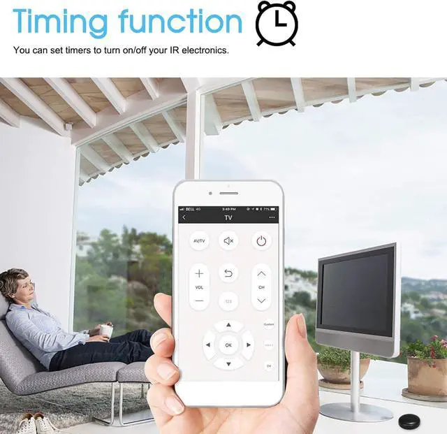 Alt view image 6 of 7 - WiFi-IR Remote Controller Hub, Smart WiFi IR Remote Control Module, Tuya APP Smart Voice Control Compatible with Alexa and Google Home