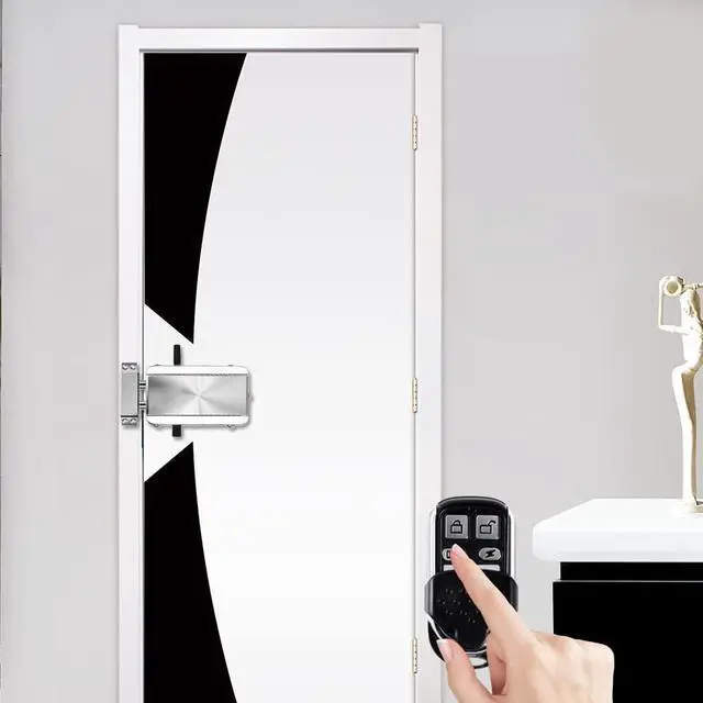 Alt view image 2 of 7 - Electronic Intelligent Home Door Lock Kit, Smart Wireless Anti-Theft Home Security Keyless Deadbolt Access Control System Remote Control