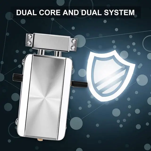 Alt view image 3 of 7 - Electronic Intelligent Home Door Lock Kit, Smart Wireless Anti-Theft Home Security Keyless Deadbolt Access Control System Remote Control