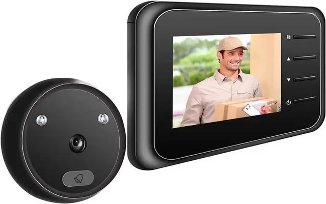 Main image of 2.4 Inch LCD Screen Digital Video Doorbell, 120 Degree Eye Electronic Peephole Doorbell, Monitor Door Viewer Peephole Camera with Night Vision/Photo/Wide Viewing Angle/Battery Powered/TF Card