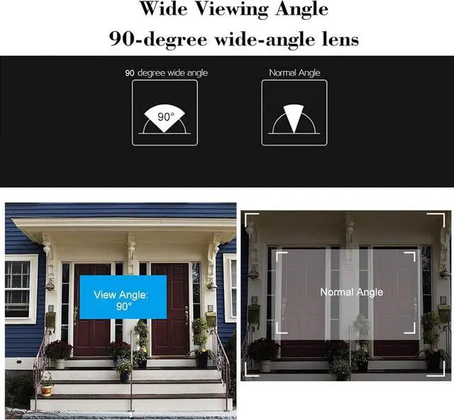 Alt view image 6 of 7 - 2.8inch LCD Digital Door Viewer Peephole Door Camera Video Doorbell Kit Digital Door Monitoring with Night Vision/Photo Shooting/Built-in Memory/Wide Viewing Angle