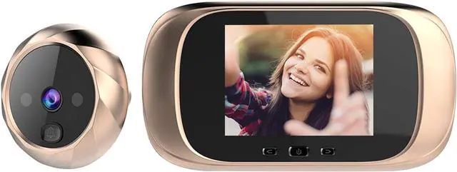 Main image of 2.8inch LCD Digital Door Viewer Peephole Door Camera Video Doorbell Kit Digital Door Monitoring with Night Vision/Photo Shooting/Built-in Memory/Wide Viewing Angle (Gold)