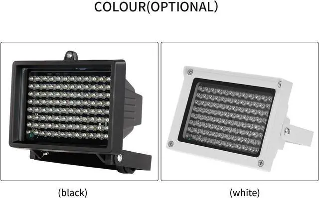 Alt view image 2 of 7 - 96 LEDs IR Illuminator Array Infrared Lamps Night Vision Outdoor Waterproof for CCTV Security Camera 12V power supply