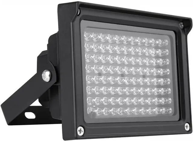 Main image of 96 LEDs IR Illuminator Array Infrared Lamps Night Vision Outdoor Waterproof for CCTV Security Camera 12V power supply Black