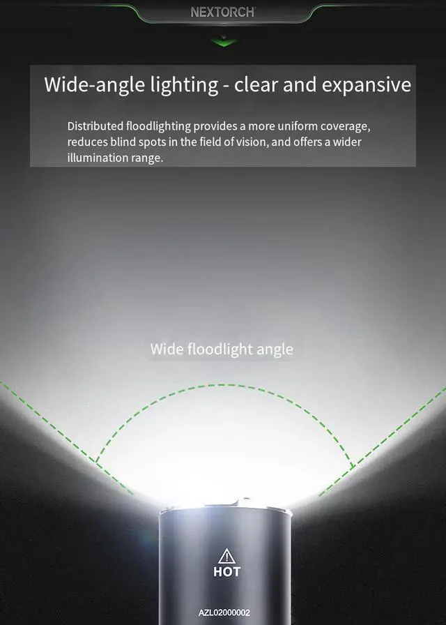 Alt view image 4 of 7 - NEXTORCH P80 Rechargeable Flashlight, High Output LED Tactical Flashlight, Outdoor Camping Torch with Type-C Charging for Hiking, Security, Emergency Rescue