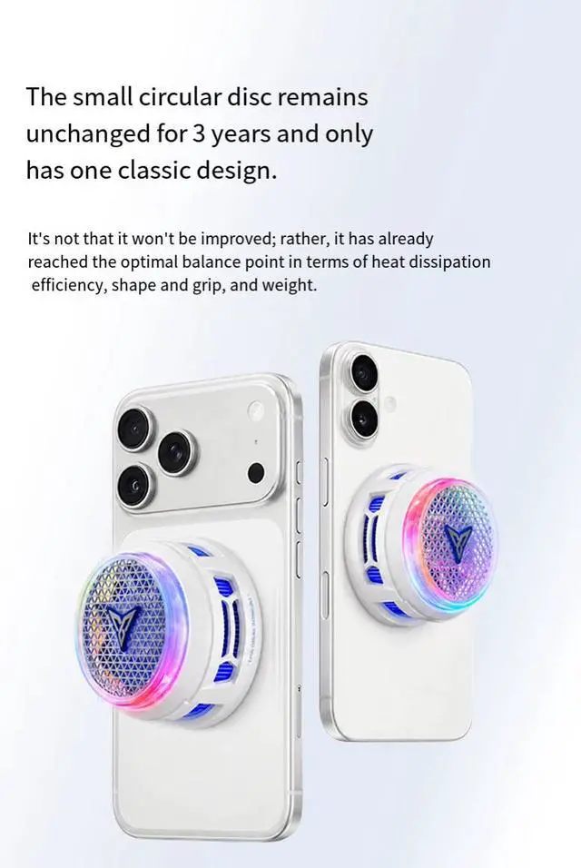 Alt view image 4 of 7 - Flydigi B9X/B8X Magnetic Phone Cooler, Semiconductor Cooling Fan with Suction Cooling Design, Gaming Smartphone Cooling Fan for iPhone, iPad, RedMagic, Black Shark and Android Devices