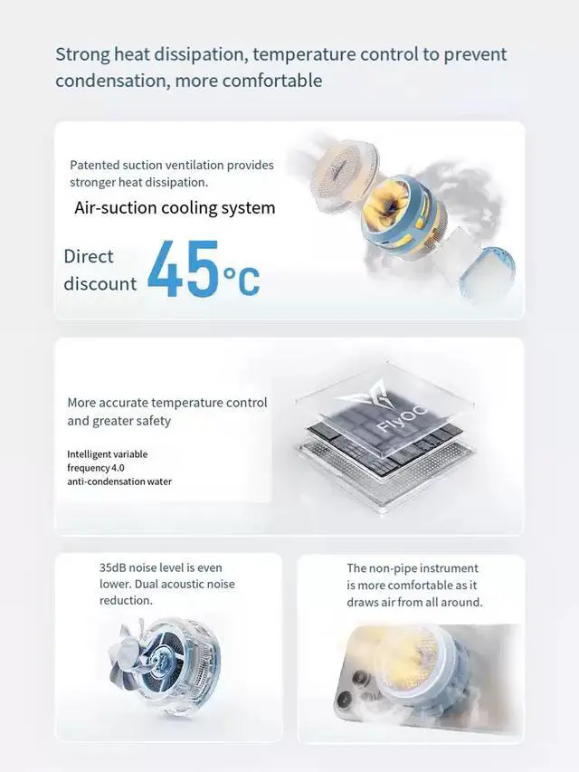 Alt view image 3 of 5 - FLYDIGI Flydigi B9X EVA Edition Magnetic Phone Cooler, Semiconductor Cooling Fan with Suction Cooling Design, Gaming Smartphone Cooler for iPhone, iPad, RedMagic, Black Shark and Android Devices