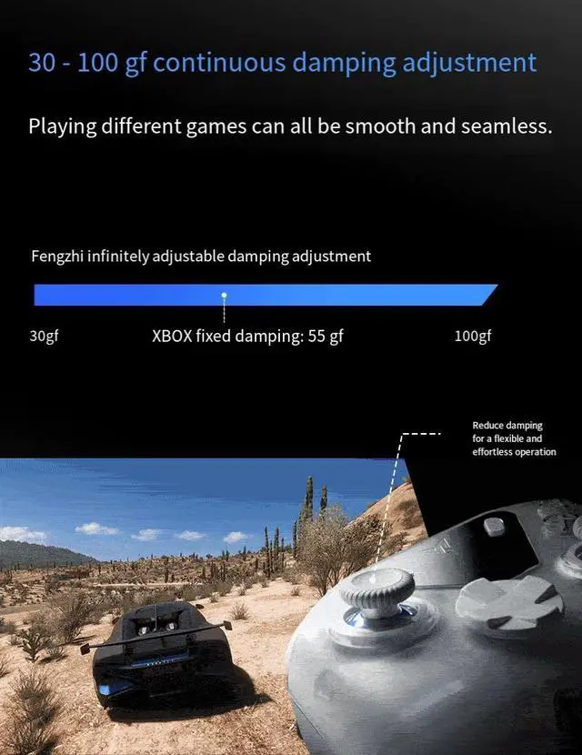 Alt view image 6 of 6 - FLYDIGI Vader 4 Pro Wireless Game Controller, Force Feedback Gaming Joystick for Switch 2, PC, Mobile, Steam, Xbox Style Controller with Hall Effect Technology