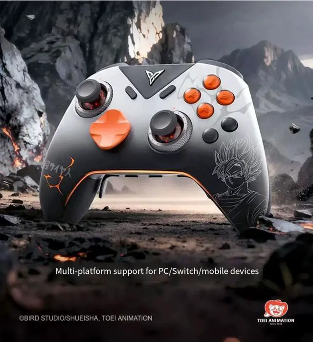 Alt view image 2 of 5 - Flydigi Vader 5 Pro Wireless Controller Dragon Ball Z Limited Edition 4ms Ultra-Low Latency, 8 Programmable Buttons, Hall Effect Triggers for PC/Switch/Steam/Android, eSports Pro Controller