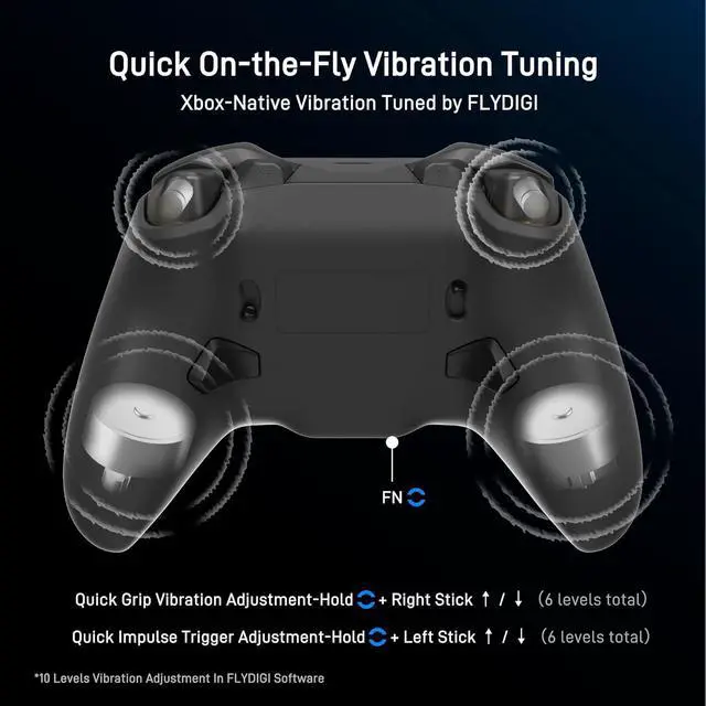 Alt view image 7 of 7 - FLYDIGI VADER 5S Wired Controller for XBOX Series X|S, XBOX One, Windows | FORCEFLEX Adjustable Tension Structure, Hall Effect NO DRIFT, FORCESWITCH Triggers, 6 Remappable Buttons, 3.5mm Audio Jack