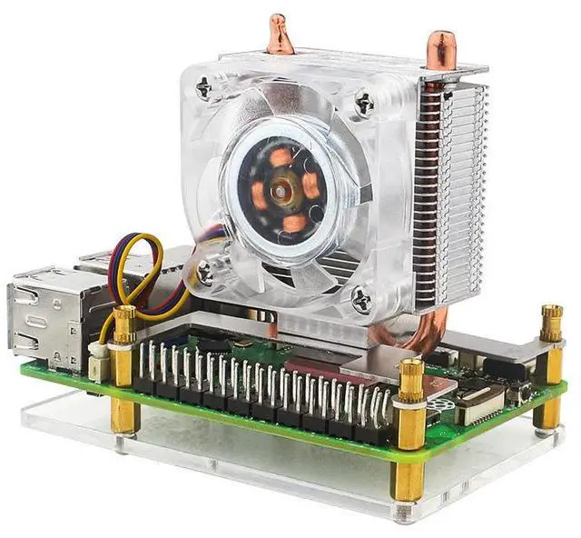 Main image of Raspberry Pi 5 Tower Fan ICE Cooler Radiator for Pi 5B, Active Cooling Heat Sink for Optimal Thermal Performance