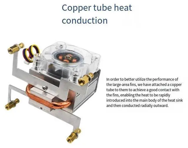 Alt view image 3 of 7 - Raspberry Pi 5 Tower Fan ICE Cooler Radiator for Pi 5B, Active Cooling Heat Sink for Optimal Thermal Performance