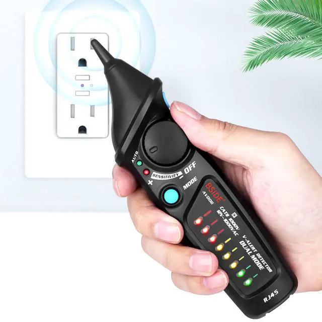 Alt view image 6 of 7 - BSIDE AVD06 Non-Contact Voltage Detector Electric Power Socket Outlet AC Voltage Tester Pen 12-1000V Auto/Manual Mode Adjustable Sensitivity NCV Live Wire Check with Color LED Indicator and Flashlight