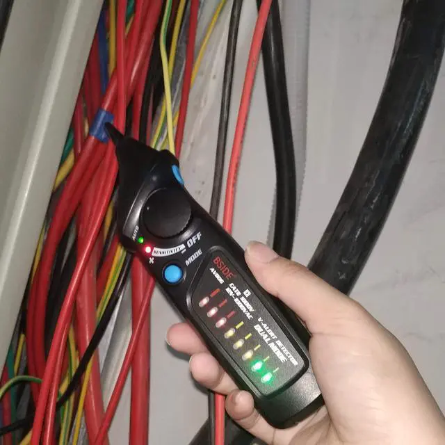 Alt view image 5 of 7 - BSIDE AVD06 Non-Contact Voltage Detector Electric Power Socket Outlet AC Voltage Tester Pen 12-1000V Auto/Manual Mode Adjustable Sensitivity NCV Live Wire Check with Color LED Indicator and Flashlight