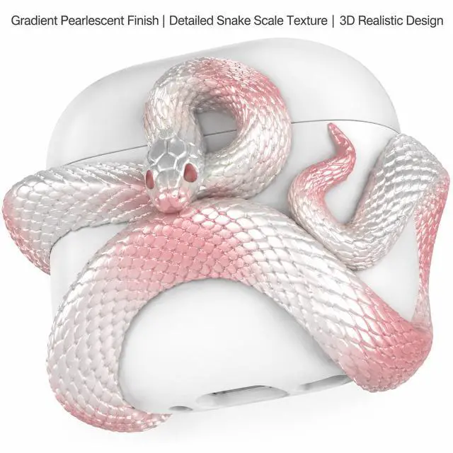 Alt view image 6 of 7 - Original Snake Series AirPods Pro 3 Case Protective Cover for Apple Earbuds, Shockproof Drop Protection Shell