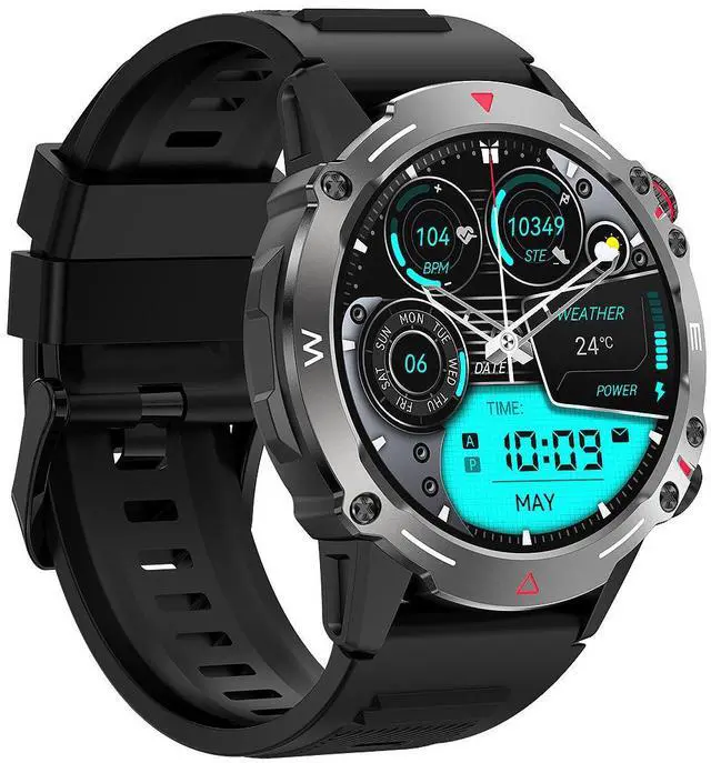 Main image of HK87 Smart Watch for Men, Fitness Tracker with NFC, Heart Rate & Blood Oxygen Monitor, 100+ Sports Modes, Step Counter Smartwatch for Android iOS