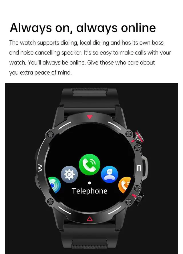 Alt view image 5 of 7 - HK87 Smart Watch for Men, Fitness Tracker with NFC, Heart Rate & Blood Oxygen Monitor, 100+ Sports Modes, Step Counter Smartwatch for Android iOS