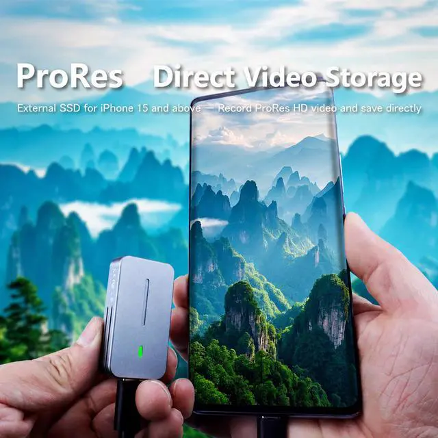 Alt view image 3 of 6 - NVMe M.2 2230 Portable SSD Enclosure, 10Gbps USB 3.2 Gen2, JMS583 Controller, Aluminum Alloy, with Dual Cables for PC Laptop Smartphone