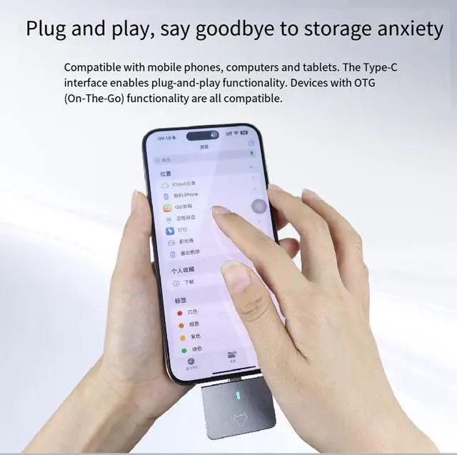 Alt view image 2 of 6 - M.2 2230 Portable SSD Enclosure, Direct Plug-in Design, NVMe Protocol, 10Gbps USB 3.2 Gen2, Magnetic Cover, Plug-and-Play for PC Laptop Smartphone Tablet