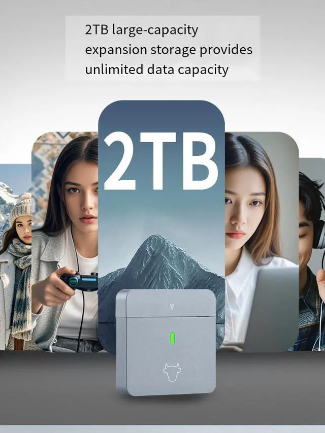 Alt view image 6 of 6 - M.2 2230 Portable SSD Enclosure, Direct Plug-in Design, NVMe Protocol, 10Gbps USB 3.2 Gen2, Magnetic Cover, Plug-and-Play for PC Laptop Smartphone Tablet