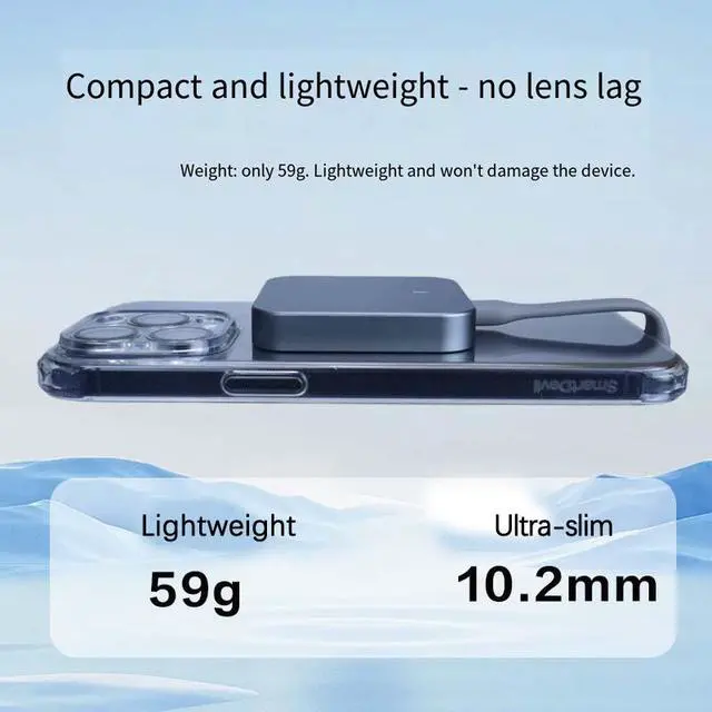Alt view image 4 of 5 - Magnetic M.2 2230 SSD Enclosure, NVMe 10Gbps, RTL9210, PD 100W Passthrough, Super Capacitor, for iPhone 15 Pro/PC