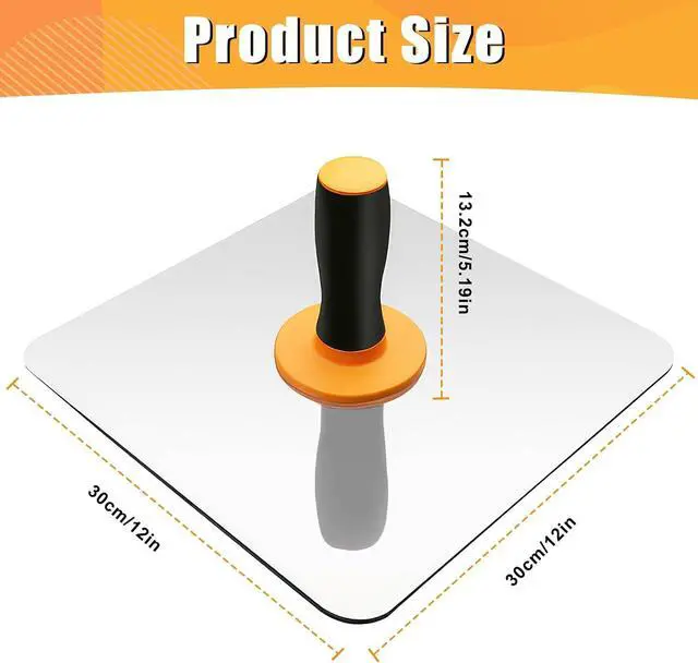 Alt view image 7 of 7 - Aluminium Plastering Hawk, Mortar Board Holder Home Finishing Plastering Tool