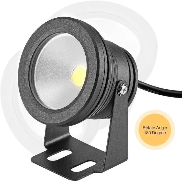 Alt view image 4 of 7 - OurLeeme Underwater Flood Light Spot Light 12V LED Pond Light, IP65 Waterproof Fountain Lights 10w,900LM, Spotlight Landscape Lamp for Fish Tank,Pond,Garden,Swimming Pool(Cool White)