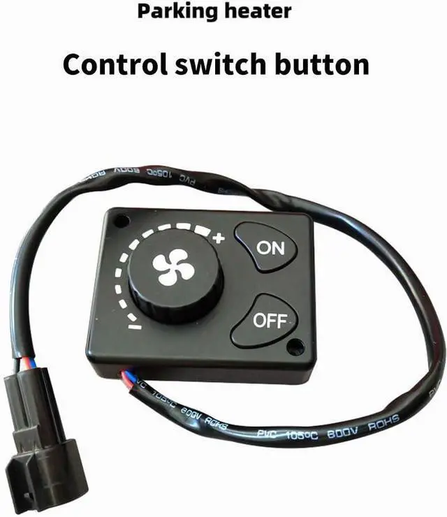 Alt view image 2 of 7 - 12V/24V Car Parking Heater Controller, Climate Control Panel Knob Switch for Car Truck Diesel Heater