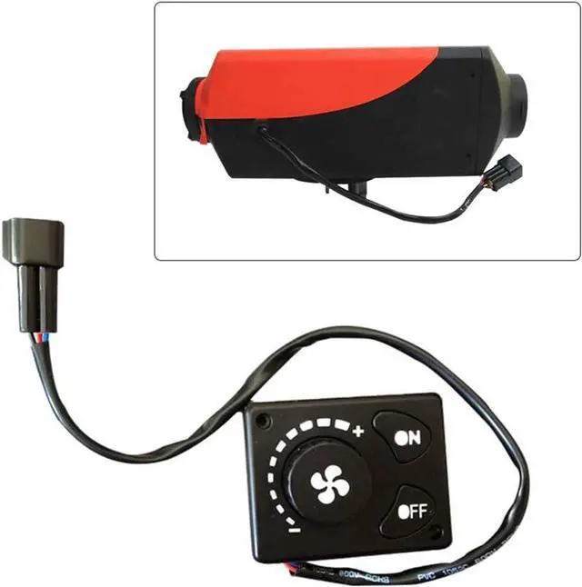 Alt view image 3 of 7 - 12V/24V Car Parking Heater Controller, Climate Control Panel Knob Switch for Car Truck Diesel Heater