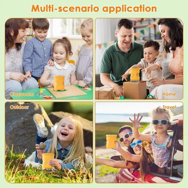 Alt view image 7 of 7 - Temodu Kids Microscope 2.0" Screen 1000X Digital Microscope for Kids, Mini Pocket Handheld Microscopes for Children Birthday Festival Gift, Science Education Fun Toys for Boys Girls Ages 4-12