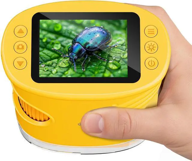 Main image of Temodu Kids Microscope 2.0" Screen 1000X Digital Microscope for Kids, Mini Pocket Handheld Microscopes for Children Birthday Festival Gift, Science Education Fun Toys for Boys Girls Ages 4-12