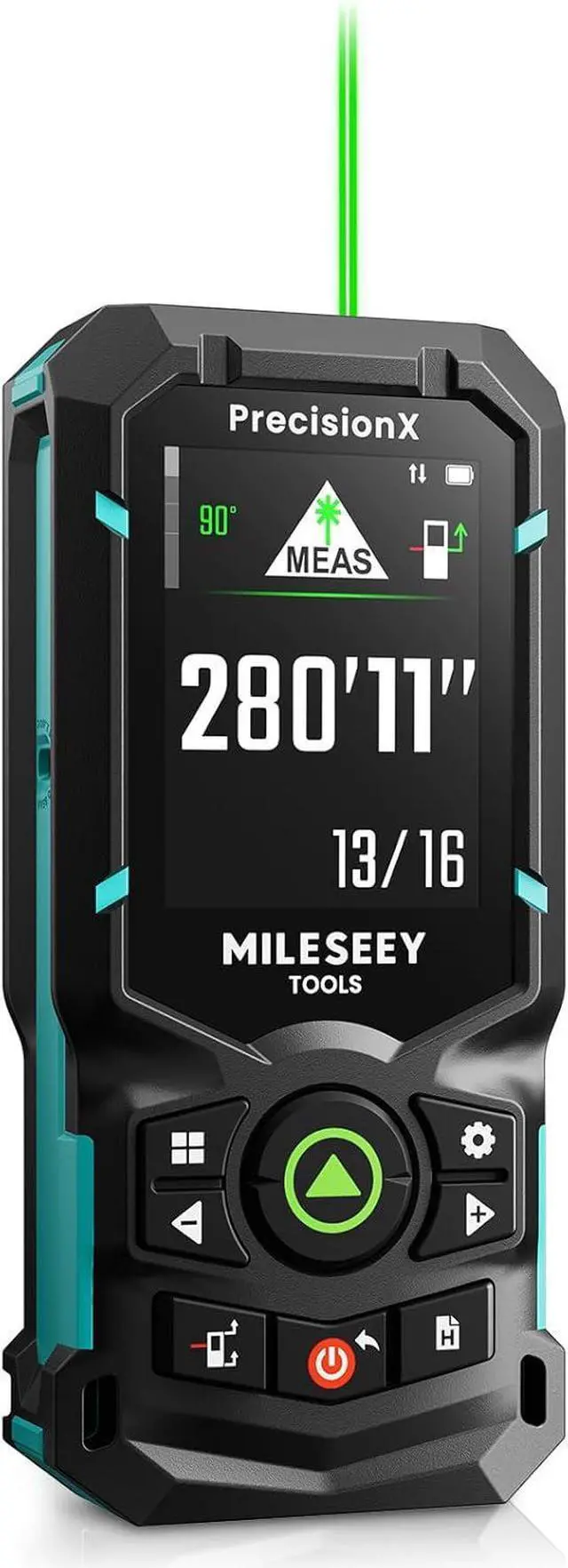 Main image of S50 Green Laser Distance Meter, 400 ft Laser Measure, P2P,Side-Laser Alignment, 2.4" IPS Backlit Display