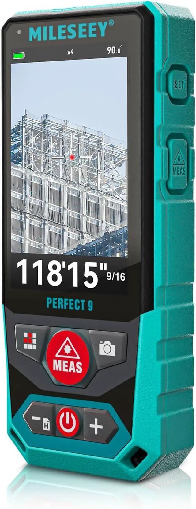 Main image of P9 Outdoor Laser Measuring Tool, 985ft Professional Laser Distance Meter for Construction, 4X HD Zoom & 3" Backlit Display, Point-to-Point Technology for Large Outdoor Projects