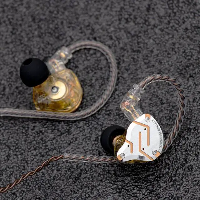Alt view image 2 of 7 - Linsoul KZ ZS10 Pro, 4BA+1DD 5 Driver in Ear Monitor, HiFi Wired Earbuds, Gaming Earbuds, Hybrid IEM Earphones with Stainless Steel Faceplate, Detachable Cable for Musician(with Mic)