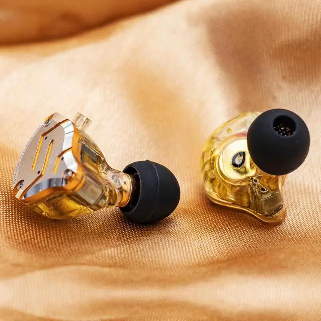 Alt view image 3 of 7 - Linsoul KZ ZS10 Pro, 4BA+1DD 5 Driver in Ear Monitor, HiFi Wired Earbuds, Gaming Earbuds, Hybrid IEM Earphones with Stainless Steel Faceplate, Detachable Cable for Musician(with Mic)