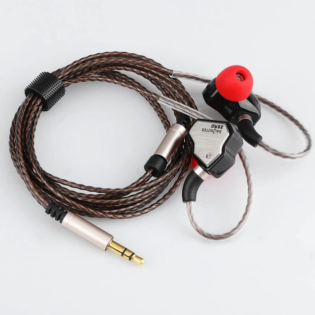 Alt view image 5 of 7 - 7Hz Salnotes Zero HiFi 10mm Dynamic Driver in-Ear Earphone IEM,with Metal Composite Diaphragm, Stainless Steel Faceplate, Detachable 2Pin OFC Cable, Black, 3.5mm