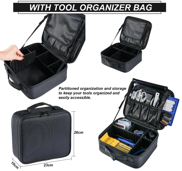Alt view image 3 of 7 - 124Pcs 3D Printing Accessory Tools with Tool Bag,Remove/Trim and Finish 3D Print, Deburring Tool, Nozzle Cleaning, Removal Scrapers, Finishing Tools