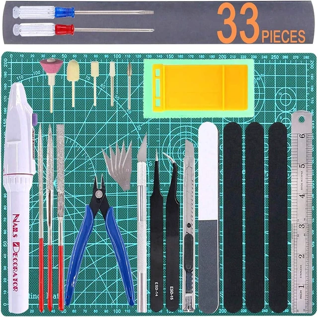 Main image of 33Pcs Gundam Model Tool Kit Gunpla Tools Set Modeler Basic Tool Craft Set Hobby Building Tools Kit Bandai Models Tool Kits for Minature Gundam Car Airplane Ship