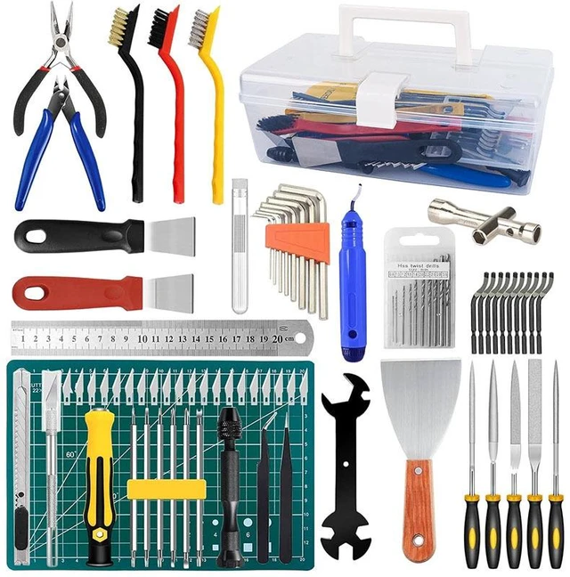 Main image of 99PCS Pcs 3D Printer Toolbox Kit, 3D Printing ABS Storage Tool Set Includes Screwdriver/Wrench/Pliers/Needle for Cleaning Finishing Printing