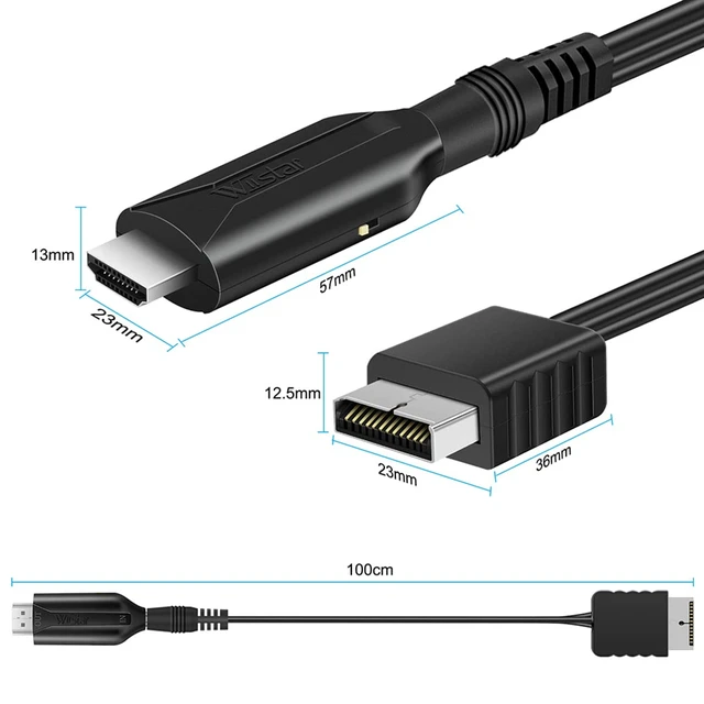 Alt view image 4 of 7 - HDMI Cable for PlayStation 2 & PlayStation 1 Console (PS2 & PS1), PS1/PS2 to HDMI Adapter with True RGB Signal Output PlayStation 1 Adapter Sony PS2 HDMI Converter