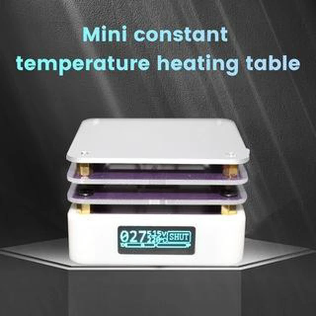 Alt view image 6 of 6 - PD Protocol 65W Mini Constant Temperature Heating Stage Preheater LED Display Reflow Soldering Station Welding Heating Plate