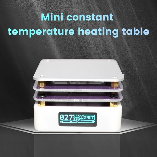 Alt view image 4 of 6 - PD Protocol 65W Mini Constant Temperature Heating Stage Preheater LED Display Reflow Soldering Station Welding Heating Plate