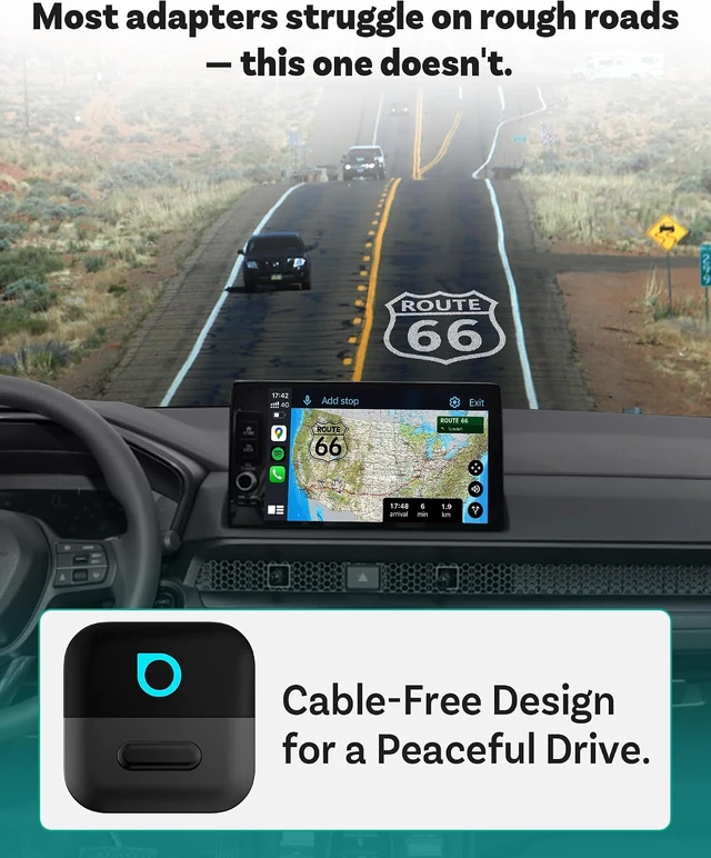 Alt view image 4 of 7 - Mini Pico Wireless CarPlay & Android Auto Adapter WiFi 6 + Bluetooth 5.4, Plug & Play, Fast Auto-Reconnect, Ultra-Compact Design, Works with Factory Wired CarPlay Cars