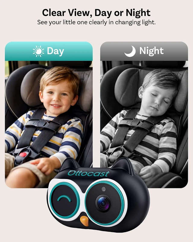 Alt view image 4 of 7 - Cabin Care Car Adapter with Baby Car Camera, Wireless CarPlay Display on CarScreen 2026, Plug-and-Play 1080P HD Rear Seat Baby Monitor, Split Screen Navigation, for Parents & Pet Owners
