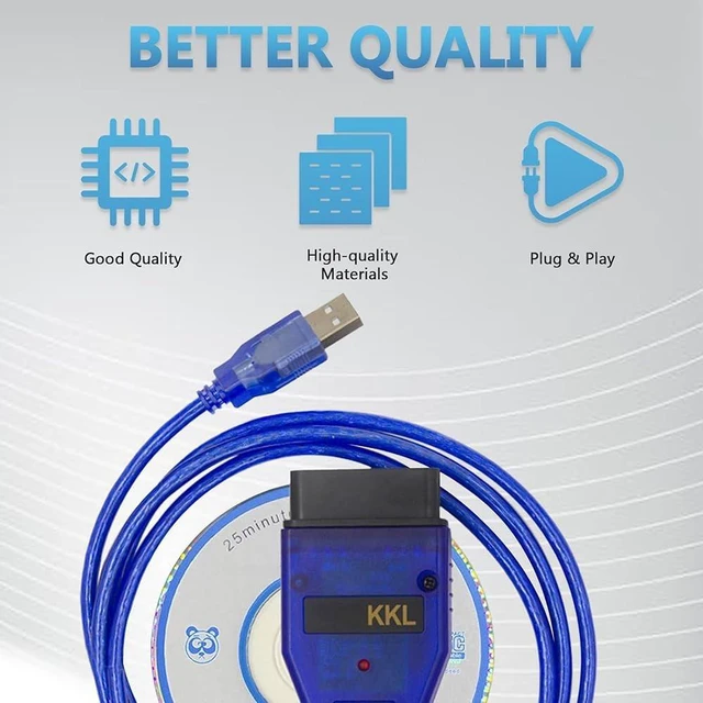 Alt view image 4 of 7 - For VAG 409 KKL OBD2 Car Diagnostic Cable Scanner Interface For Vag KKL 409 Chip CH340 works For VW/Audi/Seat/Volkswagen/Skoda