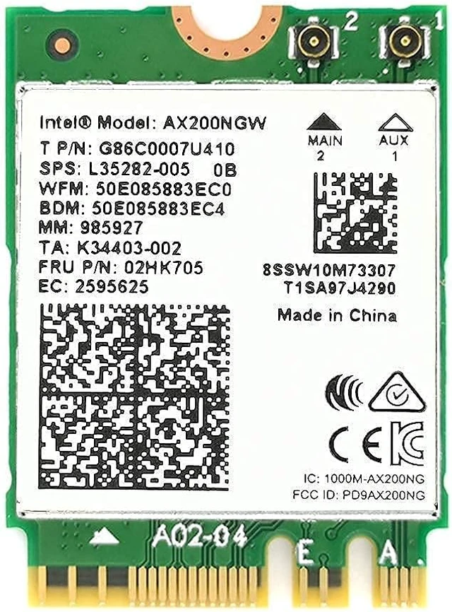 Alt view image 3 of 7 - WiFi 6 PCIE Card and Intel AX200 M.2 WiFi Card for Desktop and Laptop
